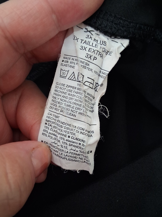 OLD NAVY Black High-Rise Bike Shorts Size 3X - Picture 4 of 8